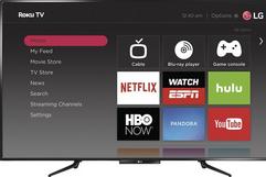 Flat screen smart TV